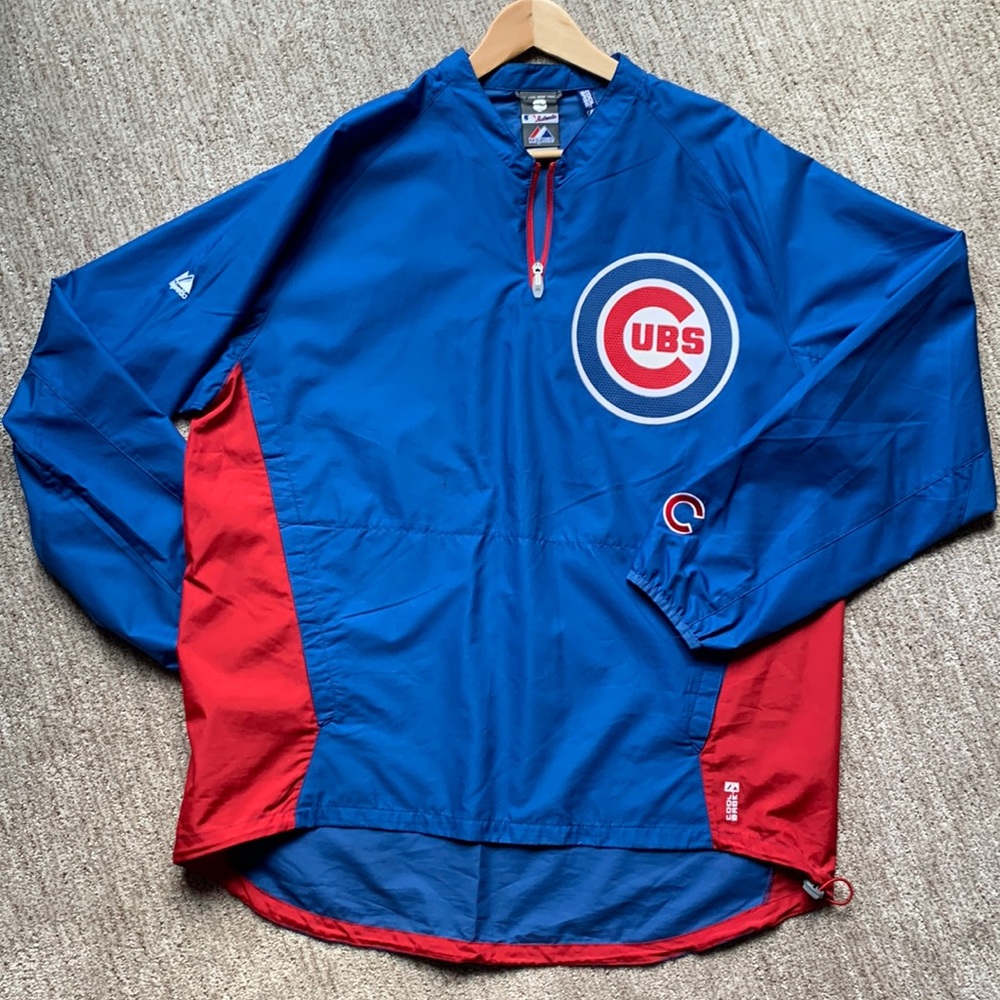 Cubs jacket, new condition, size Large. Purchased across the street from Wrigley